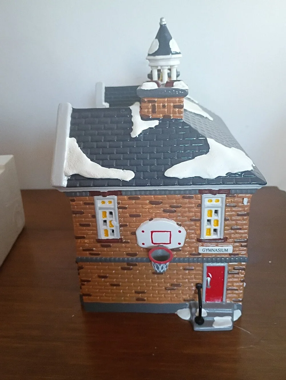 Christmas Lake High School Handpainted Ceramic Building Department 56
